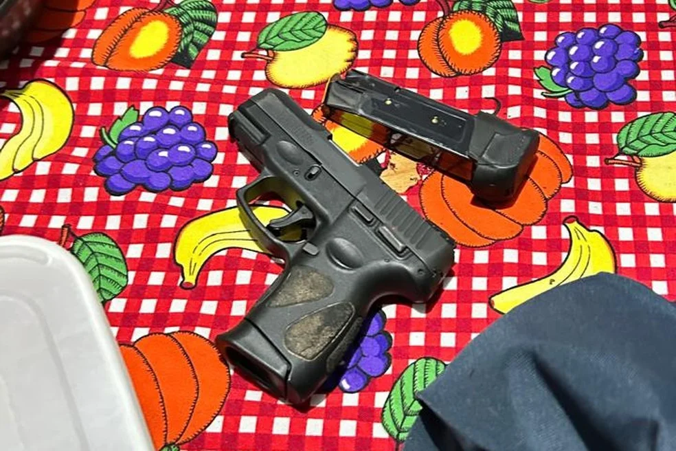 Arma apreendida — Foto: Polícia Civil