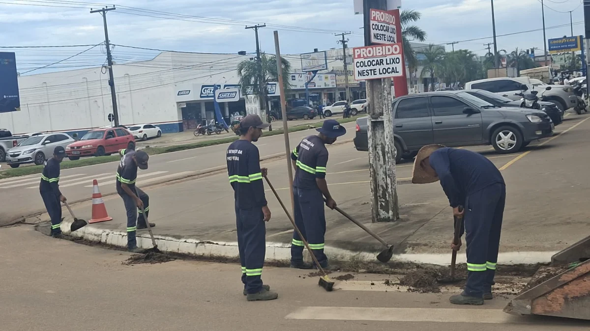 Semosp e AMT unem forças para reforçar limpeza urbana em Ji-Paraná